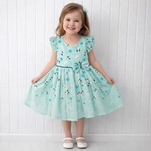 Disney Tsum Tsum Mint Chiffon Character Dress size 4T
